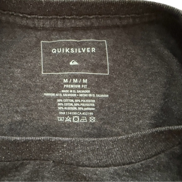 QUIKSILVER “The Nicest Way to Go Surfing” Tee Shirt Premium Fit Men M Medium - Picture 5 of 6